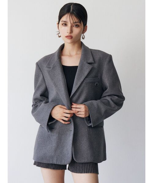 MURUA（ムルーア）の「カラーアタッチメントジャケット（テーラードジャケット・レディース・その他1/グレー・FREE）」の15枚目の写真