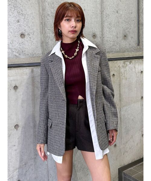 MURUA（ムルーア）の「カラーアタッチメントジャケット（テーラードジャケット・レディース・その他1/グレー・FREE）」の18枚目の写真