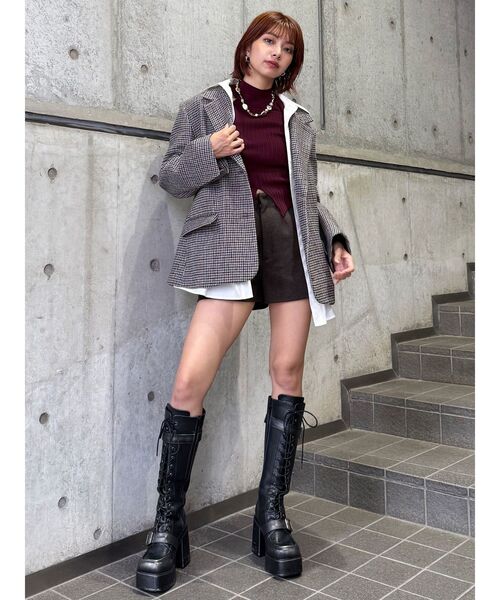 MURUA（ムルーア）の「カラーアタッチメントジャケット（テーラードジャケット・レディース・その他1/グレー・FREE）」の20枚目の写真