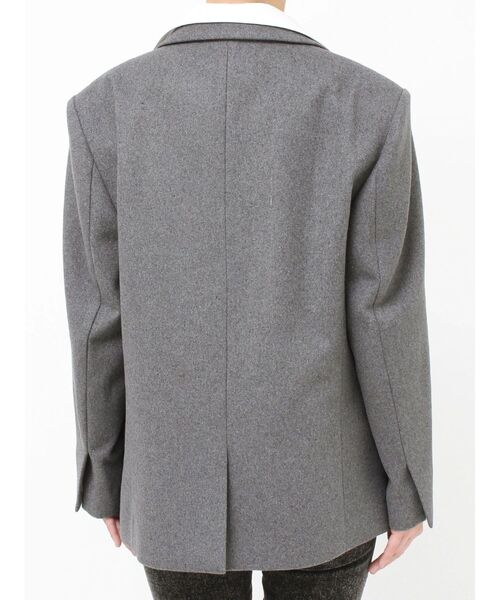 MURUA ムルーア カラーアタッチメントジャケット グレー セール】カラーアタッチメントジャケット（テーラードジャケット