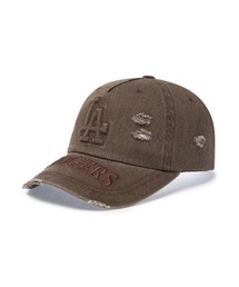 【日本未発売/WEB限定】MLB KOREA(エムエルビーコリア)/ヴィンテージ ダメージ エンボス加工 ベースボール キャップ 帽子/Vintage Embossed Damage Unstruck Ball Cap