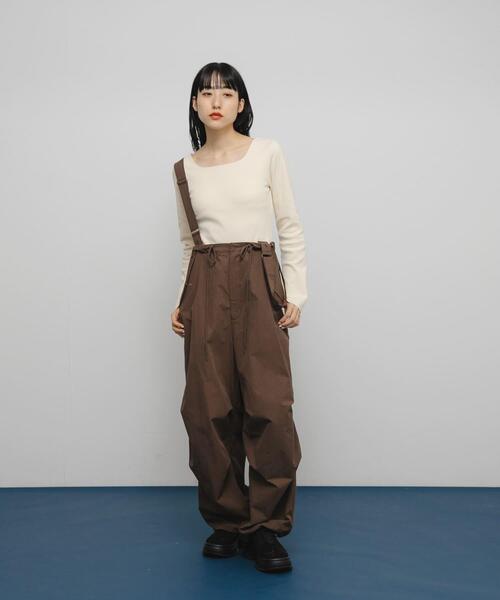 KBF（ケイビーエフ）の「バックオープンカップ付ロンTEE（Tシャツ/カットソー・レディース・オートミール/アイボリー/チャコールグレー・ONE）」の7枚目の写真