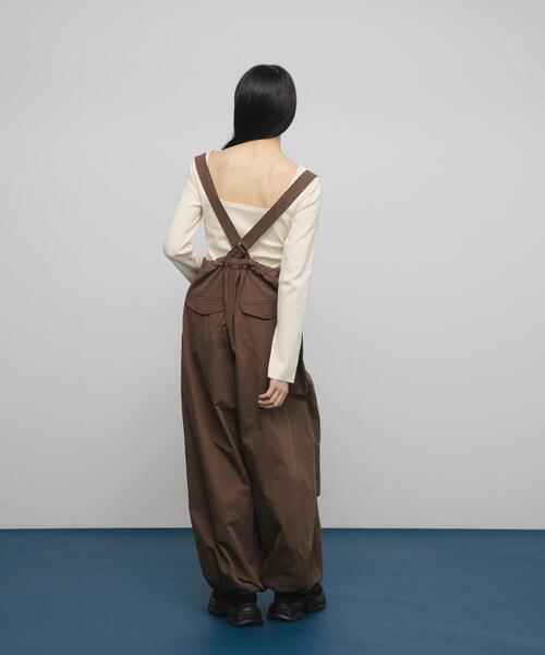 KBF（ケイビーエフ）の「バックオープンカップ付ロンTEE（Tシャツ/カットソー・レディース・オートミール/アイボリー/チャコールグレー・ONE）」の8枚目の写真