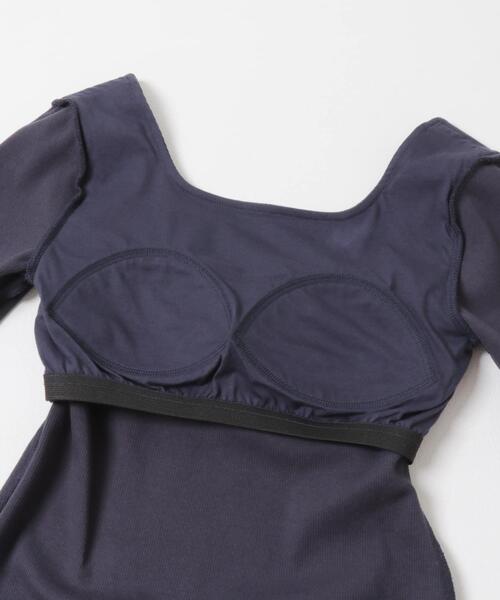 KBF(ケイビーエフ)の「バックオープンカップ付ロンTEE(Tシャツ/カットソー・レディース・オートミール/アイボリー/チャコールグレー・ONE)」の16枚目の写真