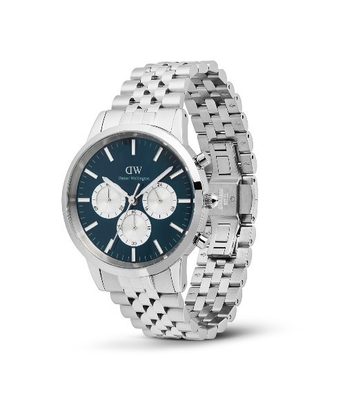 Daniel Wellington(ダニエルウェリントン)の「Iconic Chronograph 40MM Arch 5-Link Panda メンズ腕時計 シルバー(アナログ腕時計・メンズ・シルバー/シルバー×ブラック・40mm)」の6枚目の写真