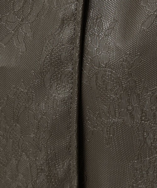 ATTISESSION（アティセッション）の「＜ATTISESSION＞レザーライク リバーシブル ラップ ミニスカート（スカート・レディース・ブラック/オリーブ・36/38）」の4枚目の写真