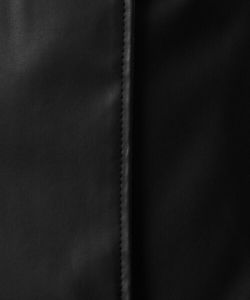 ATTISESSION（アティセッション）の「＜ATTISESSION＞レザーライク リバーシブル ラップ ミニスカート（スカート・レディース・ブラック/オリーブ・36/38）」の10枚目の写真