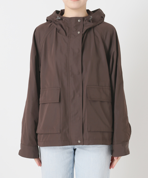 FRAMeWORK(フレームワーク)の「≪洗濯機洗い可≫撥水メモリーウェザーHOODIEブルゾン(その他アウター・レディース・ブラウン/ブラック・36/38)」の18枚目の写真