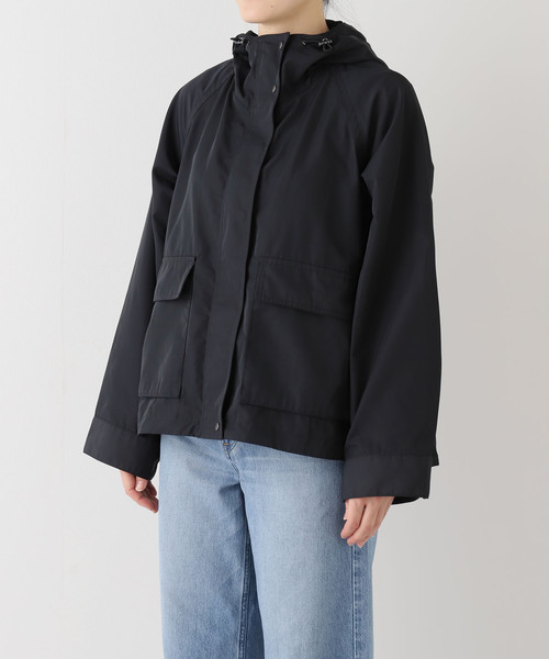 GALERIE VIE シェイプメモリーウェザー タックヘムブルゾン ≪洗濯機洗い可≫撥水メモリーウェザーHOODIEブルゾン（その他アウター