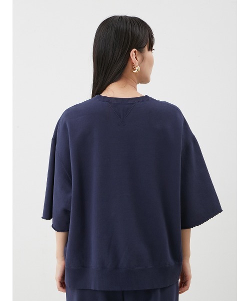 Mila Owen（ミラオーウェン）の「【セットアップ対応】半袖コットンスウェットプルオーバー（スウェット・レディース・ライトグレー/バーガンディー/ネイビー/ライトブルー・0/1）」の11枚目の写真