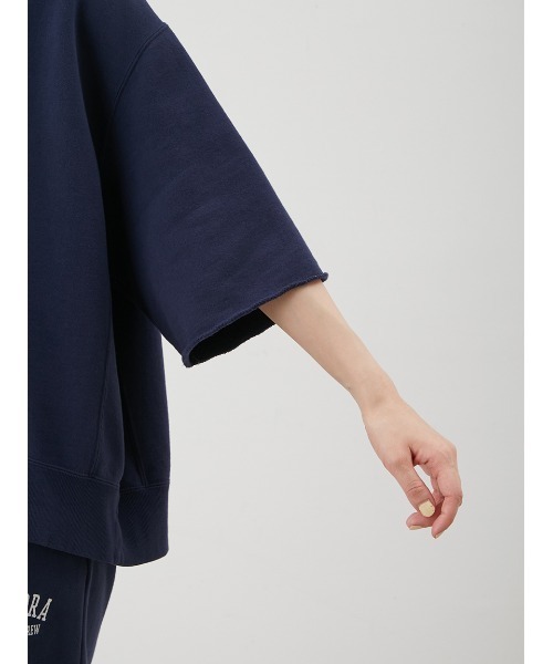 Mila Owen（ミラオーウェン）の「【セットアップ対応】半袖コットンスウェットプルオーバー（スウェット・レディース・ライトグレー/バーガンディー/ネイビー/ライトブルー・0/1）」の14枚目の写真