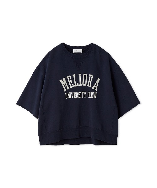 Mila Owen（ミラオーウェン）の「【セットアップ対応】半袖コットンスウェットプルオーバー（スウェット・レディース・ライトグレー/バーガンディー/ネイビー/ライトブルー・0/1）」の10枚目の写真