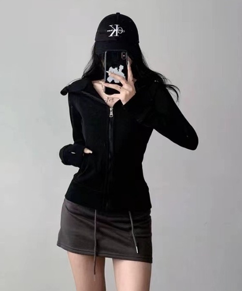 PUTUMAYO トップス パーカー スカート 3点セット y2k PUTUMAYO トップス パーカー スカート 3点セット y2k