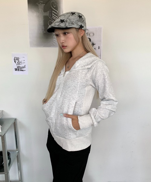 1moresheep×李子林☆オーバーサイズパーカー y2k☆アートプリント