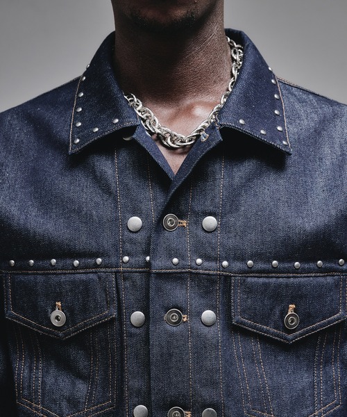 ANDER HUNK（アンダーハンク）の「Studs Design Rigid Denim Jacket