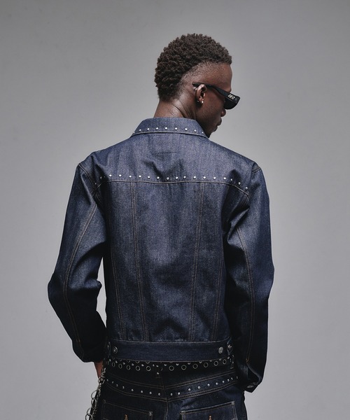 ANDER HUNK（アンダーハンク）の「Studs Design Rigid Denim Jacket