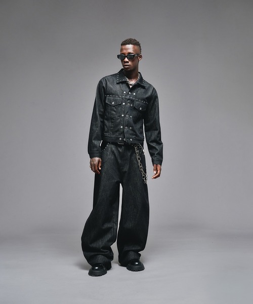anderhunk スタッズデザインリジッドデニムジャケット Studs Design Rigid Denim Jacket / スタッズデザインリジッドデニム