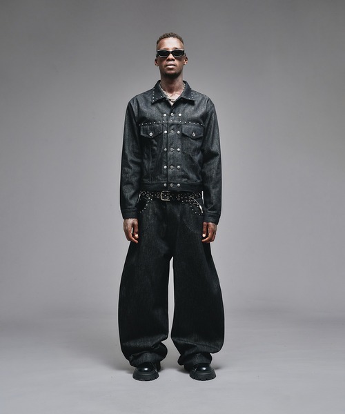 ジャケット・アウター ANDER HUNK StudsDesignRigid Denim J Studs Design Rigid Denim Jacket / スタッズデザインリジッドデニム