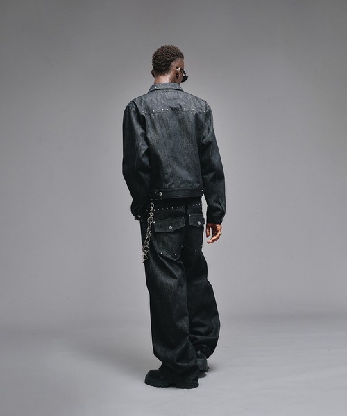 ジャケット・アウター ANDER HUNK StudsDesignRigid Denim J 8/13(Wed) 12:00〜 New release !! 「Studs Design Rigid Denim Jacket