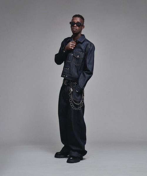 ANDER HUNK（アンダーハンク）の「Studs Design Rigid Denim Jacket