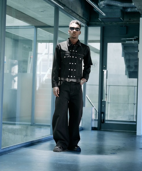 Studs Design Rigid Denim Jacket / スタッズデザインリジッドデニム