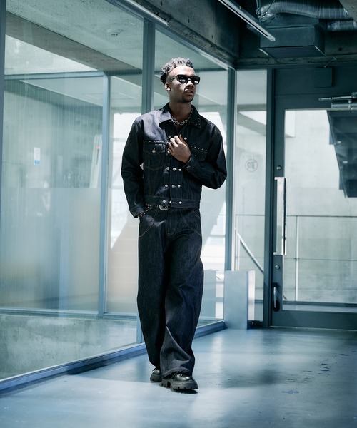 Studs Design Rigid Denim Jacket / スタッズデザインリジッドデニム