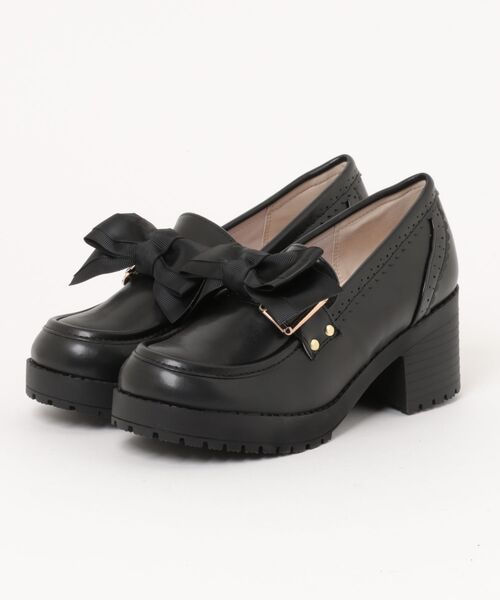 minia(ミニア)の「【minia】リボンバックルパンプス(パンプス・レディース・ブラウン/ブラック・S/M/L/LL)」の1枚目の写真