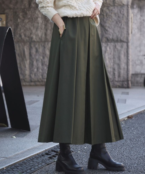 セール】【2025AW】ボックスプリーツ ロング スカート（スカート