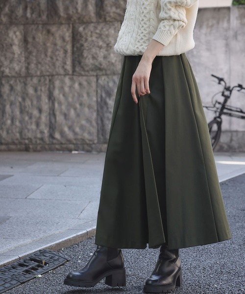 セール】【2025AW】ボックスプリーツ ロング スカート（スカート