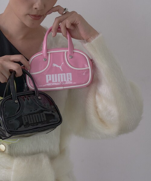 PUMA（プーマ）の「【PUMA】1976 マイクロ グリップバッグ（ハンドバッグ・レディース・ブラック/ライトイエロー系/ピンク系・00）」の4枚目の写真