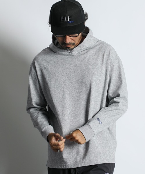 The DUFFER of ST.GEORGE(ザダファーオブセントジョージ)の「〔BLACK LABEL〕SORONA PONTE PO PARKA:セットアップ ポンチ素材 プルオーバー パーカー(パーカー・メンズ・ブラック/ホワイト/ライトグレー・X-LARGE/LARGE/MEDIUM)」の3枚目の写真