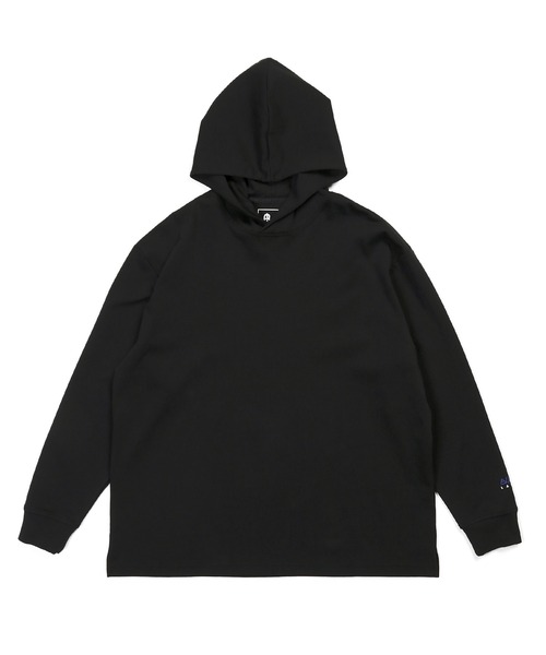 The DUFFER of ST.GEORGE(ザダファーオブセントジョージ)の「〔BLACK LABEL〕SORONA PONTE PO PARKA:セットアップ ポンチ素材 プルオーバー パーカー(パーカー・メンズ・ブラック/ホワイト/ライトグレー・X-LARGE/LARGE/MEDIUM)」の5枚目の写真