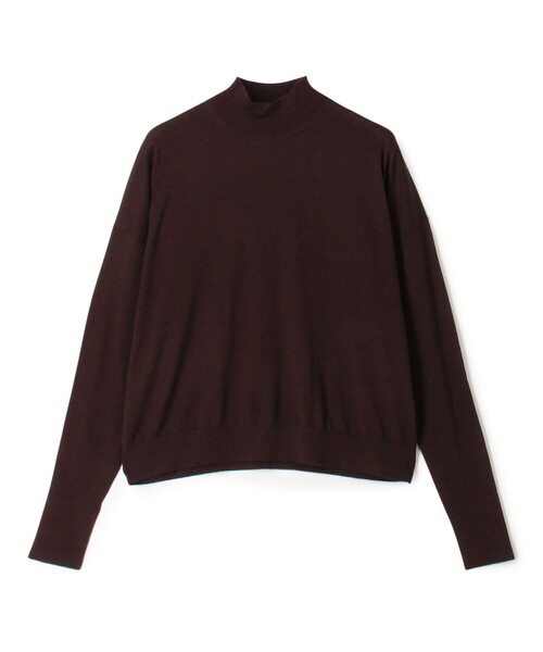 カシミヤシルク モックネックプルオーバー（ニット/セーター