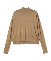 カシミヤシルク モックネックプルオーバー
