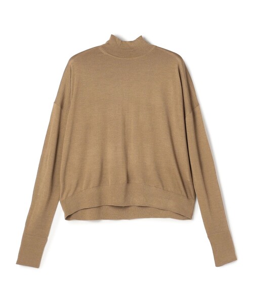 カシミヤシルク モックネックプルオーバー（ニット/セーター