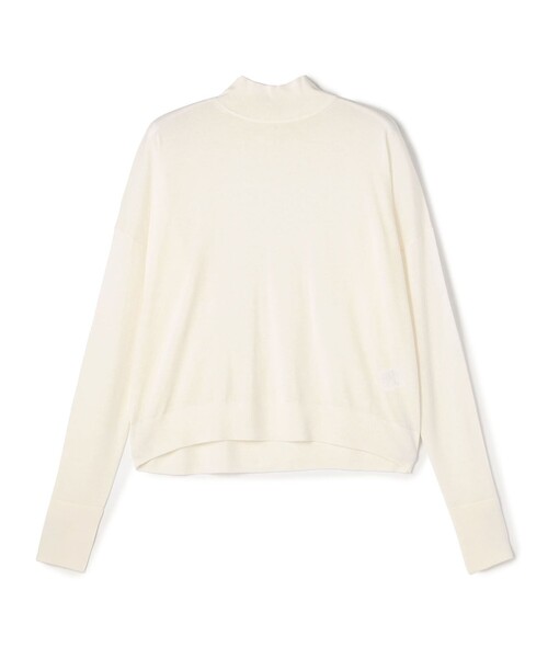 カシミヤシルク モックネックプルオーバー（ニット/セーター