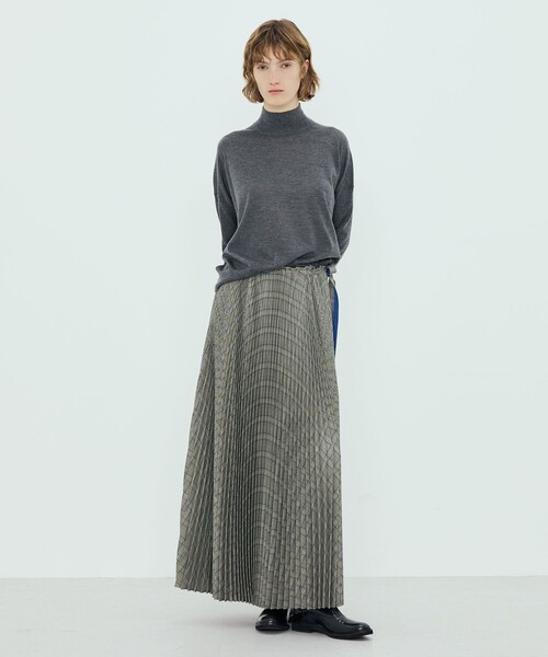 カシミヤシルク モックネックプルオーバー（ニット/セーター