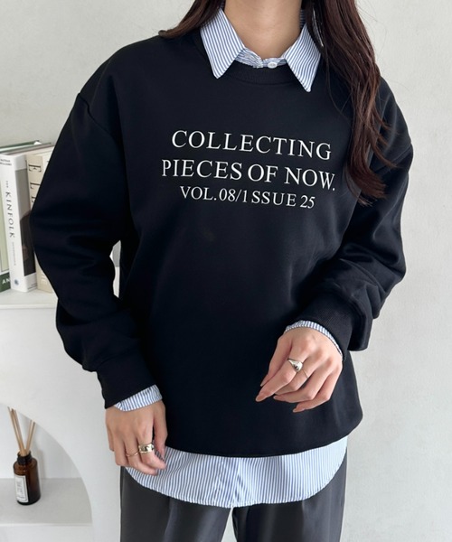 MYMOOD.（マイムード）の「フレンチロゴスウェット（スウェット・レディース・ブラック/ライトグレー/ブラウン/グレー・FREE）」の8枚目の写真