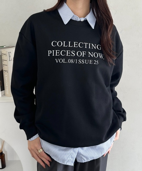 MYMOOD.（マイムード）の「フレンチロゴスウェット（スウェット・レディース・ブラック/ライトグレー/ブラウン/グレー・FREE）」の9枚目の写真