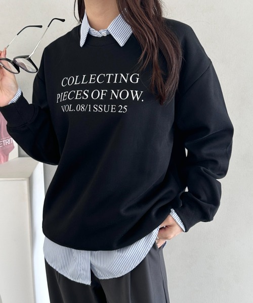 MYMOOD.（マイムード）の「フレンチロゴスウェット（スウェット・レディース・ブラック/ライトグレー/ブラウン/グレー・FREE）」の10枚目の写真