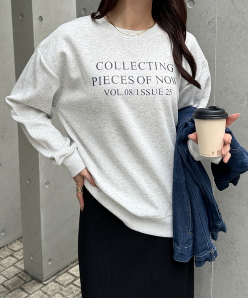 MYMOOD.（マイムード）の「フレンチロゴスウェット（スウェット・レディース・ブラック/ライトグレー/ブラウン/グレー・FREE）」の22枚目の写真