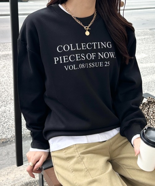 MYMOOD.（マイムード）の「フレンチロゴスウェット（スウェット・レディース・ブラック/ライトグレー/ブラウン/グレー・FREE）」の11枚目の写真