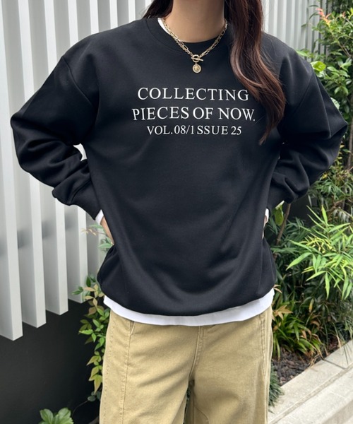 MYMOOD.（マイムード）の「フレンチロゴスウェット（スウェット・レディース・ブラック/ライトグレー/ブラウン/グレー・FREE）」の14枚目の写真