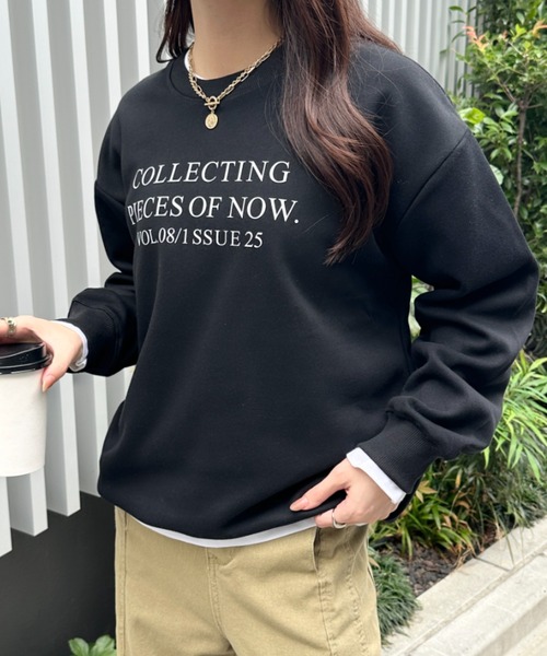 MYMOOD.（マイムード）の「フレンチロゴスウェット（スウェット・レディース・ブラック/ライトグレー/ブラウン/グレー・FREE）」の15枚目の写真