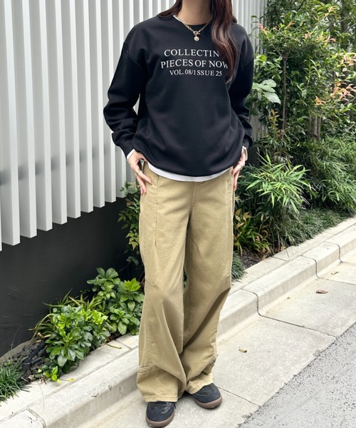 MYMOOD.（マイムード）の「フレンチロゴスウェット（スウェット・レディース・ブラック/ライトグレー/ブラウン/グレー・FREE）」の19枚目の写真