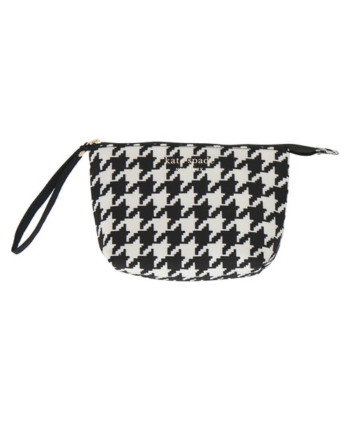 kate spade new york（ケイトスペード ニューヨーク）の「ハンカチポーチ（ポーチ・レディース・ブラック/グレー/アイボリー・FREE）」の2枚目の写真