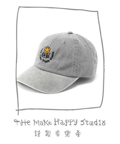 The Make Happy Studio（ザメイクハッピーストゥディオ）の「The Make Happy Studio/ザメイクハッピーストゥディオ/SMILE CAP（キャップ・メンズ・ベージュ/グレー系その他3/モスグリーン・F）」の11枚目の写真