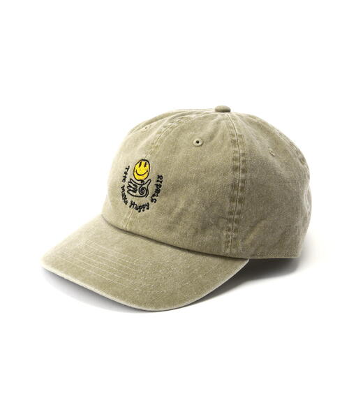 The Make Happy Studio（ザメイクハッピーストゥディオ）の「The Make Happy Studio/ザメイクハッピーストゥディオ/SMILE CAP（キャップ・メンズ・ベージュ/グレー系その他3/モスグリーン・F）」の9枚目の写真
