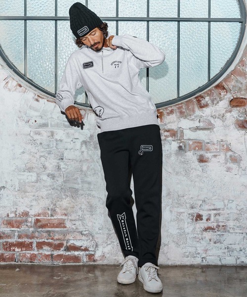 seventy seven（セブンティセブン）の「msw1771-middle onz half zip sweat shirt(25W) スウェット(7725W230)（スウェット・メンズ・アッシュ/ホワイト/ブラック・XL/L/M）」の8枚目の写真