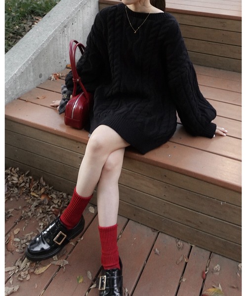 moi tytto（モイテュット）の「バックオープンニットPO（ニット/セーター・レディース・ナチュラル/ブラック/レッド/ブラウン・FREE）」の17枚目の写真